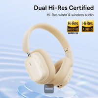 Baseus Bowie H1i Noise-Canceling Headphones White | سماعات بيسوس بوي H1i عازلة للضوضاء أبيض