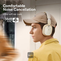 Baseus Bowie H1i Noise-Canceling Headphones White | سماعات بيسوس بوي H1i عازلة للضوضاء أبيض