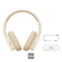Baseus Bowie H1i Noise-Canceling Headphones White | سماعات بيسوس بوي H1i عازلة للضوضاء أبيض