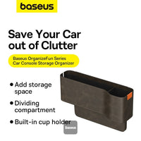 Baseus OrganizeFun Car Console Organizer Black - منظم كونسول سيارة بيسوس أورجنايز فن أسود