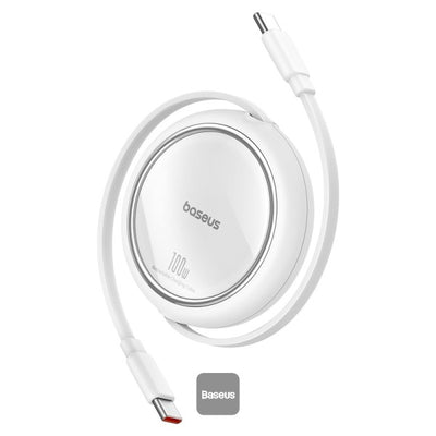 كابل Baseus Free2Pull القابل للسحب | Baseus Free2Pull Retractable Cable C→iP 20W 1m White
