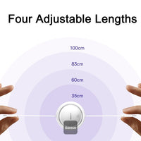 كابل Baseus Free2Pull القابل للسحب | Baseus Free2Pull Retractable Cable C→iP 20W 1m White
