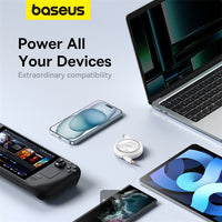 كابل Baseus Free2Pull القابل للسحب | Baseus Free2Pull Retractable Cable C→iP 20W 1m White
