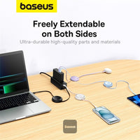كابل Baseus Free2Pull القابل للسحب | Baseus Free2Pull Retractable Cable C→iP 20W 1m White