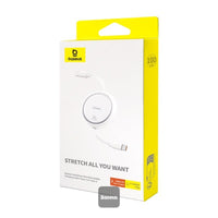 كابل Baseus Free2Pull القابل للسحب | Baseus Free2Pull Retractable Cable C→iP 20W 1m White