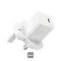 شاحن Baseus GaN5 Mini 30W UK - Baseus GaN5 Mini Charger 1C 30W UK White