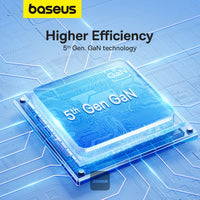 شاحن Baseus GaN5 Mini 30W UK - Baseus GaN5 Mini Charger 1C 30W UK White