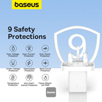 شاحن Baseus GaN5 Mini 30W UK - Baseus GaN5 Mini Charger 1C 30W UK White