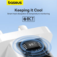 شاحن Baseus GaN5 Mini 30W UK - Baseus GaN5 Mini Charger 1C 30W UK White