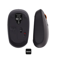 ماوس باسيوس F01B لاسلكي ثلاثي الوضع رمادي - Baseus F01B Tri-Mode Wireless Mouse Gray
