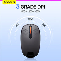 ماوس باسيوس F01B لاسلكي ثلاثي الوضع رمادي - Baseus F01B Tri-Mode Wireless Mouse Gray