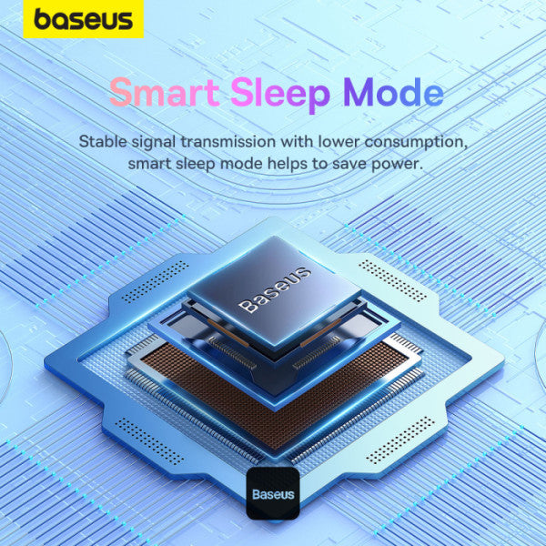 ماوس باسيوس F01B لاسلكي ثلاثي الوضع رمادي - Baseus F01B Tri-Mode Wireless Mouse Gray
