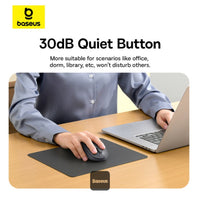 Baseus F02 Wireless Mouse (No Battery) Black - ماوس بيسوس F02 لاسلكي بدون بطارية أسود