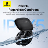 Baseus Bowie E20 TWS Earphones Black - سماعات بيسوس بوي E20 لاسلكية سوداء