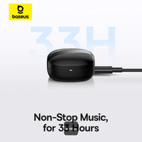 Baseus Bowie E20 TWS Earphones Black - سماعات بيسوس بوي E20 لاسلكية سوداء