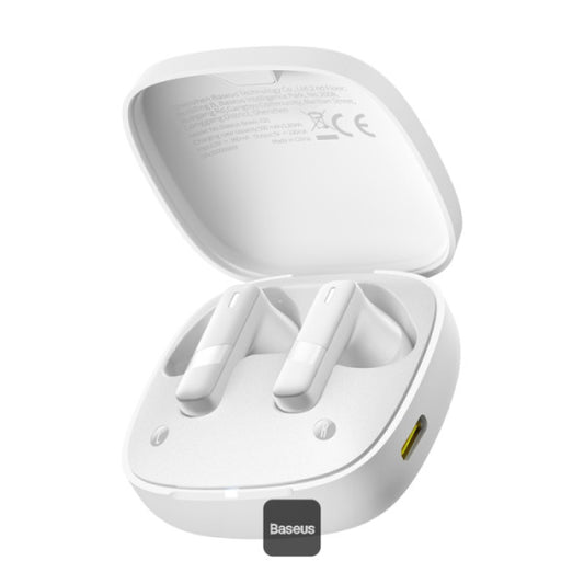 سماعات بيسوس بوي E20 لاسلكية TWS بيضاء | Baseus Bowie E20 TWS Earphones White