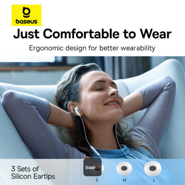 Baseus Encok CZ18 Type-C Wired Earphone سماعة بيسوس إنكوك