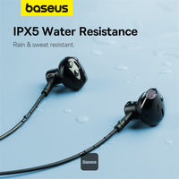 سماعات باسيوس بوي P1 نيك باند أسود - Baseus Bowie P1 Neckband Earphones Black