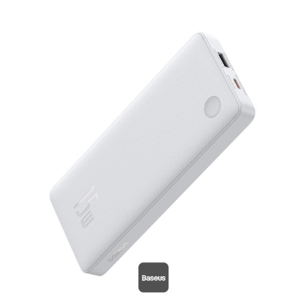 باور بانك Baseus Airpow Lite 10000mAh للشحن السريع 15 واط مع منفذ Type-C ومنفذ USB-A - أسودBaseus Airpow Lite 10000mAh Fast Charge Power Bank 15W With Type-C and USB-A Port - Black