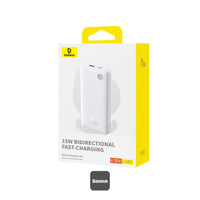 باور بانك Baseus Airpow Lite 10000mAh للشحن السريع 15 واط مع منفذ Type-C ومنفذ USB-A - أسودBaseus Airpow Lite 10000mAh Fast Charge Power Bank 15W With Type-C and USB-A Port - Black