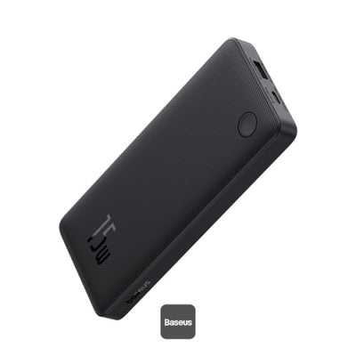 باور بانك Baseus Airpow Lite 10000mAh للشحن السريع 15 واط مع منفذ Type-C ومنفذ USB-A - أسودBaseus Airpow Lite 10000mAh Fast Charge Power Bank 15W With Type-C and USB-A Port - Black