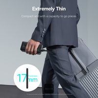 باور بانك Baseus Airpow Lite 10000mAh للشحن السريع 15 واط مع منفذ Type-C ومنفذ USB-A - أسودBaseus Airpow Lite 10000mAh Fast Charge Power Bank 15W With Type-C and USB-A Port - Black