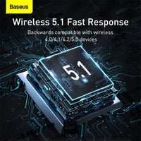 Baseus BA04 Mini Bluetooth Adapter 5.0 - محول بلوتوث بيسوس ميني للكمبيوتر
