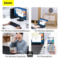 Baseus BA04 Mini Bluetooth Adapter 5.0 - محول بلوتوث بيسوس ميني للكمبيوتر