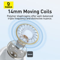 Baseus Encok CZ17 Wired Earphones White - سماعات بيسوس انكوك CZ17 سلكية بيضاء