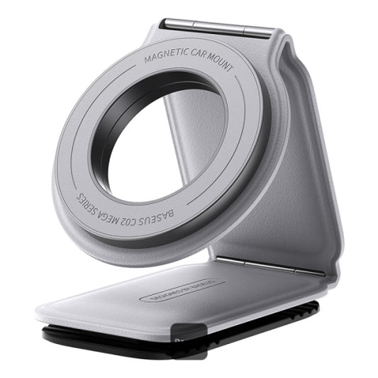 Baseus PrimeTrip C02 Mega Magnetic Car Mount Stick-on Gray | حامل سيارة بيسوس مغناطيسي PrimeTrip C02 لاصق رمادي