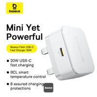 شاحن سريع Baseus Palm Charger 1C 20W UK White