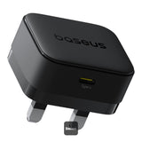 Baseus Palm Charger 1C 20W UK Black | شاحن بيسوس بالم 20 واط منفذ واحد UK أسود