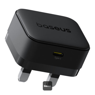 Baseus Palm Charger 1C 20W UK Black | شاحن بيسوس بالم 20 واط منفذ واحد UK أسود