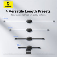 كابل بيسوس قابل للسحب USB-C إلى آيفون 20W 1 متر | Baseus Free2Pull Retractable Cable C to iPhone 20W 1m