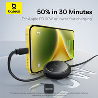 كابل بيسوس قابل للسحب USB-C إلى آيفون 20W 1 متر | Baseus Free2Pull Retractable Cable C to iPhone 20W 1m
