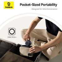 Baseus PicoGo 2-in-1 Magnetic Wireless Charger Qi2 67W Black with Cable Type-C 100W | شاحن بيسوس بيكو جو اللاسلكي المغناطيسي 2 في 1 كيو آي 2 بقوة 67 واط أسود مع كابل تايب سي 100 واط