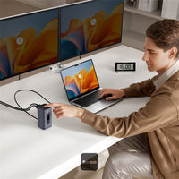 Baseus Spacemate Series 10-in-1 MAC Docking Station Hub - Grey - محطة إرساء بيسوس 10 في 1 للماك
