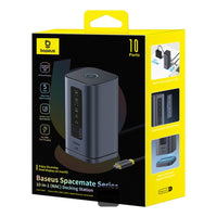 Baseus Spacemate Series 10-in-1 MAC Docking Station Hub - Grey - محطة إرساء بيسوس 10 في 1 للماك