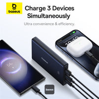 Baseus PicoGo Power Bank 10000mAh 20W Black - بيسوس بيكو جو باور بانك 10000 مللي أمبير 20 واط أسود