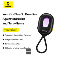 Baseus Heyo Series II Infrared Camera Detector - Mini Travel Hotel Hidden Camera Finder - كاشف الكاميرات المخفية