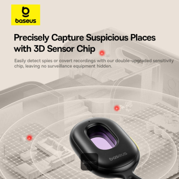 Baseus Heyo Series II Infrared Camera Detector - Mini Travel Hotel Hidden Camera Finder - كاشف الكاميرات المخفية