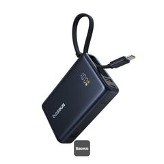 Baseus PicoGo Power Bank 10000mAh 45W Black - باور بانك بيسوس بيكو جو 10000 مللي أمبير 45 واط أسود