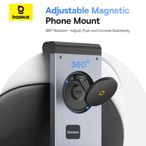 Baseus MagPro II Versatile Car Mount Backseat Black | حامل سيارة بيسوس MagPro II متعدد الاستخدامات للمقعد الخلفي أسود