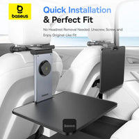 Baseus MagPro II Versatile Car Mount Backseat Black | حامل سيارة بيسوس MagPro II متعدد الاستخدامات للمقعد الخلفي أسود