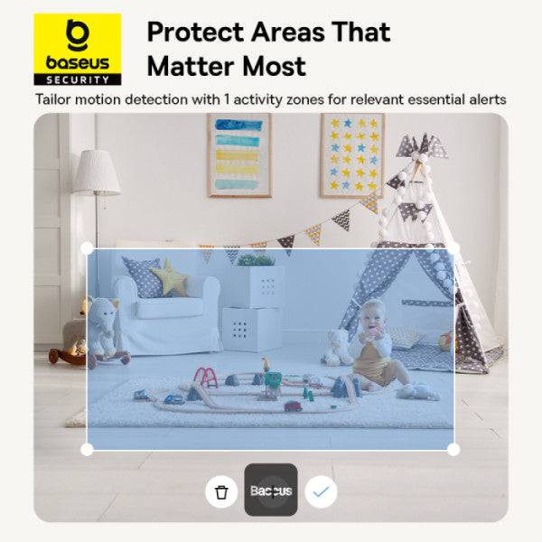 كاميرا مراقبة داخلية Baseus Security P1 Indoor Camera 3K White UK