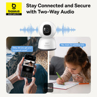كاميرا بيسوس الأمنية الداخلية P1 لايت 2K Baseus Security P1 Lite Indoor Camera 2K White UK