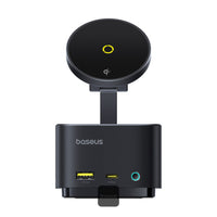 هاب Baseus MagPro II 7 في 1 مع شحن لاسلكي مغناطيسي | Baseus MagPro II 7-in-1 HUB Magnetic Wireless Charging 15W Black