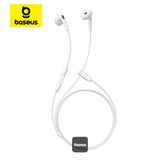 سماعات أذن باسوس (Baseus CZ19) بمنفذ USB-C - صوت Hi-Fi عالي النقاء - ميكروفون مدمج وتحكم في مستوى الصوت - تصميم مريح - أبيض