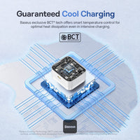Baseus Palm Charger 1C 30W UK White (With Cable C→C 60W 1m White) | شاحن بيسوس بالم 1C 30 واط UK أبيض