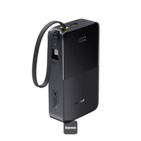 Baseus EnerFill FC51 Bipow2 Pro Power Bank 20000mAh 22.5W Black Built-in Cable - باور بانك بيسوس انرفيل FC51 بايباو 2 برو 20000 مللي أمبير 22.5 واط أسود بكيبل مدمج